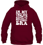 In My Twelfth Birthday Era  Birthday Shirt Unisex Heavyweight Pullover Hoodie