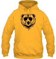 Cool Grizzly Bear Shirt Unisex Heavyweight Pullover Hoodie