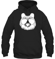 Cool Grizzly Bear Shirt Unisex Heavyweight Pullover Hoodie