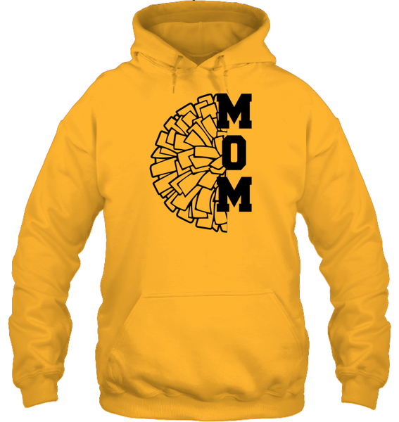 Cheer Mom With Pom Pom Unisex Heavyweight Pullover Hoodie