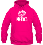 Merica Lips 4th Of July Shirt Unisex Heavyweight Pullover Hoodie