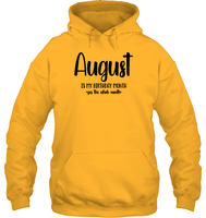August Birthday Month Unisex Heavyweight Pullover Hoodie