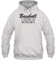 Baseball Mom Shirt Unisex Heavyweight Pullover Hoodie With Baseball Stripes