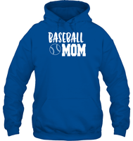 Baseball Mom Shirt Unisex Heavyweight Pullover Hoodie With Baseball