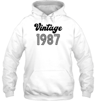1987 Retro Vintage Birth Year Blast Unisex Heavyweight Pullover Hoodie