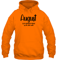 August Birthday Month Unisex Heavyweight Pullover Hoodie