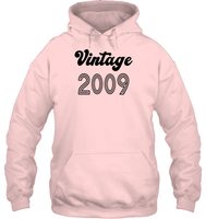 2009 Retro Vintage Birth Year Blast Unisex Heavyweight Pullover Hoodie