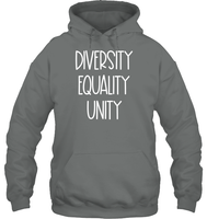 Diversity Equality Unity Shirt Unisex Heavyweight Pullover Hoodie