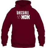 Baseball Mom Shirt Unisex Heavyweight Pullover Hoodie With Baseball
