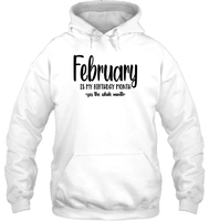 February Birthday Month Unisex Heavyweight Pullover Hoodie