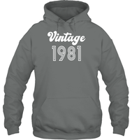 1981 Retro Vintage Birth Year Blast Unisex Heavyweight Pullover Hoodie