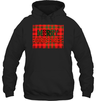 Merry Christmas Shirt  With Plaid For Women