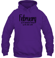 February Birthday Month Unisex Heavyweight Pullover Hoodie