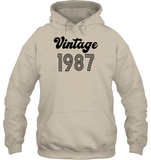 1987 Retro Vintage Birth Year Blast Unisex Heavyweight Pullover Hoodie