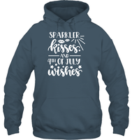 Sparkler Kisses 4th Of July Shirt Unisex Heavyweight Pullover Hoodie