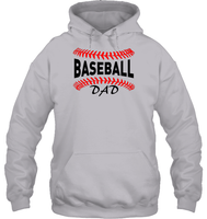Baseball Dad Shirt, Long Sleeve, Hoodie, and Sweatshirt With Baseball Stripes