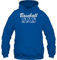 Baseball Dad Shirt Unisex Heavyweight Pullover Hoodie With Baseball Stripes
