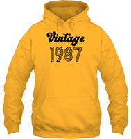 1987 Retro Vintage Birth Year Blast Unisex Heavyweight Pullover Hoodie