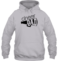 Cheer Dad With Megaphone Unisex Heavyweight Pullover Hoodie