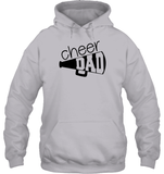 Cheer Dad With Megaphone Unisex Heavyweight Pullover Hoodie