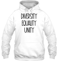 Diversity Equality Unity Shirt Unisex Heavyweight Pullover Hoodie