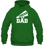Cheer Dad With Megaphone Unisex Heavyweight Pullover Hoodie