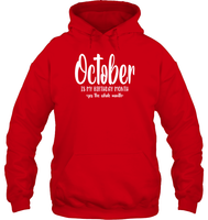 October Birthday Month Unisex Heavyweight Pullover Hoodie