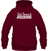 First Downs & Touchdowns Shirt - Score Big in Style! Unisex Heavyweight Pullover Hoodie