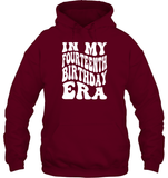 In My Fourteenth Birthday Era Birthday Shirt Unisex Heavyweight Pullover Hoodie