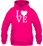 Love Letters With Heart Valentine's Day Unisex Heavyweight Pullover Hoodie