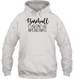 Baseball Mom Shirt Unisex Heavyweight Pullover Hoodie With Baseball Stripes