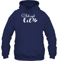 Let's Get Lit 4th Of July Shirt Unisex Heavyweight Pullover Hoodie