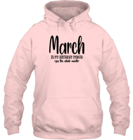 March Birthday Month Unisex Heavyweight Pullover Hoodie