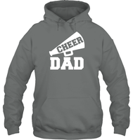 Cheer Dad With Megaphone Unisex Heavyweight Pullover Hoodie