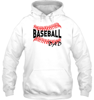 Baseball Dad Shirt, Long Sleeve, Hoodie, and Sweatshirt With Baseball Stripes