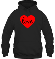 Love With Heart Valentine's Day Shirt For Women