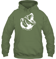 Angry Bear Shirt Unisex Heavyweight Pullover Hoodie