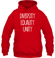 Diversity Equality Unity Shirt Unisex Heavyweight Pullover Hoodie