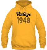1948 Retro Vintage Birth Year Blast Unisex Heavyweight Pullover Hoodie