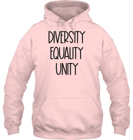 Diversity Equality Unity Shirt Unisex Heavyweight Pullover Hoodie