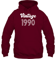 1990 Retro Vintage Birth Year Blast Unisex Heavyweight Pullover Hoodie