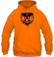 Cool Angry Grizzly Bear Shirt Unisex Heavyweight Pullover Hoodie