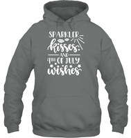 Sparkler Kisses 4th Of July Shirt Unisex Heavyweight Pullover Hoodie