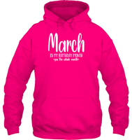 March Birthday Month Unisex Heavyweight Pullover Hoodie