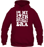 In My 14th Birthday Era Birthday Shirt Unisex Heavyweight Pullover Hoodie