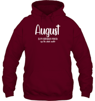 August Birthday Month Unisex Heavyweight Pullover Hoodie