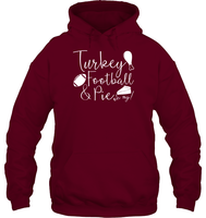 Turkey, Football & Pie Oh My Shirt – The Ultimate Fall Trio Unisex Heavyweight Pullover Hoodie