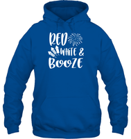 Red White And Booze 4th Of July Shirt Unisex Heavyweight Pullover Hoodie