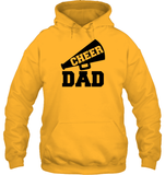 Cheer Dad With Megaphone Unisex Heavyweight Pullover Hoodie