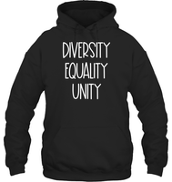 Diversity Equality Unity Shirt Unisex Heavyweight Pullover Hoodie